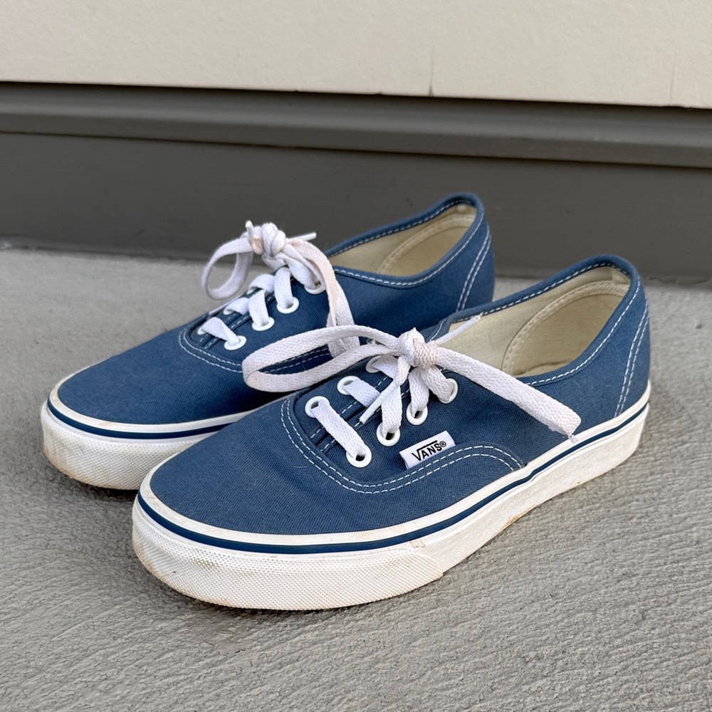Vans Classic Blue and White Sneakers